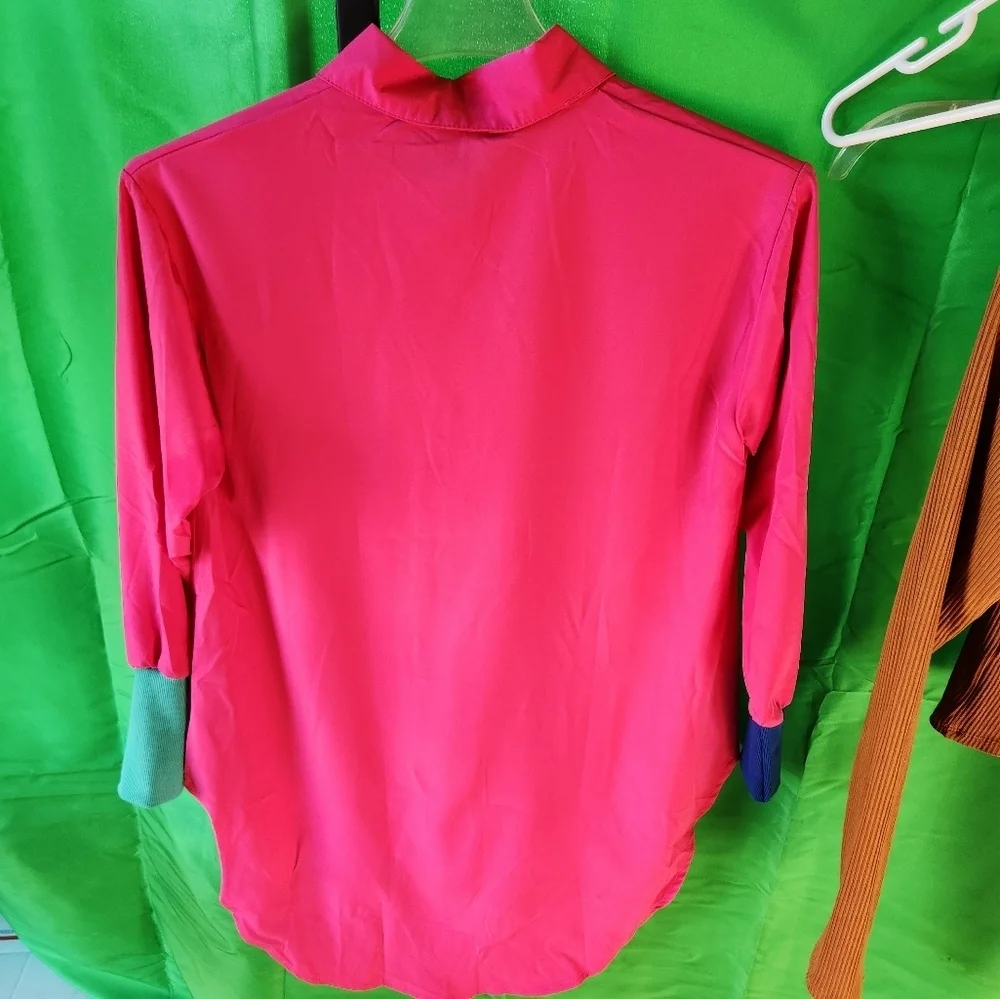 Baddie Varsity Shirt Pink - Size S - Picture 3 of 10